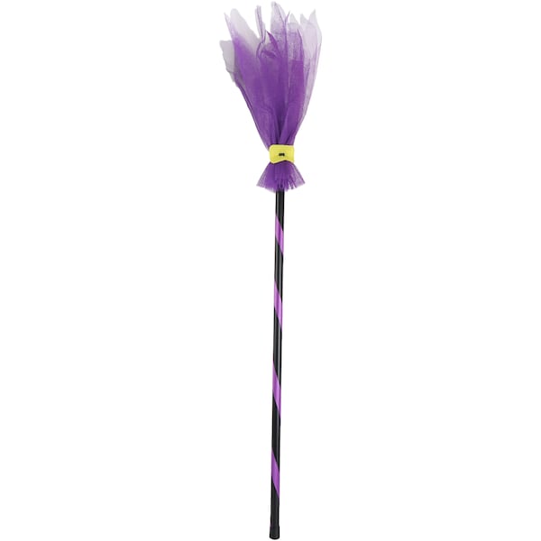 Halloween Broom Purple 90cm Each