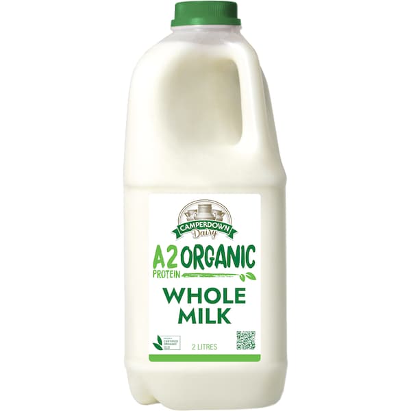 Camperdown Dairy a2 Protein Organic Whole Milk 2l