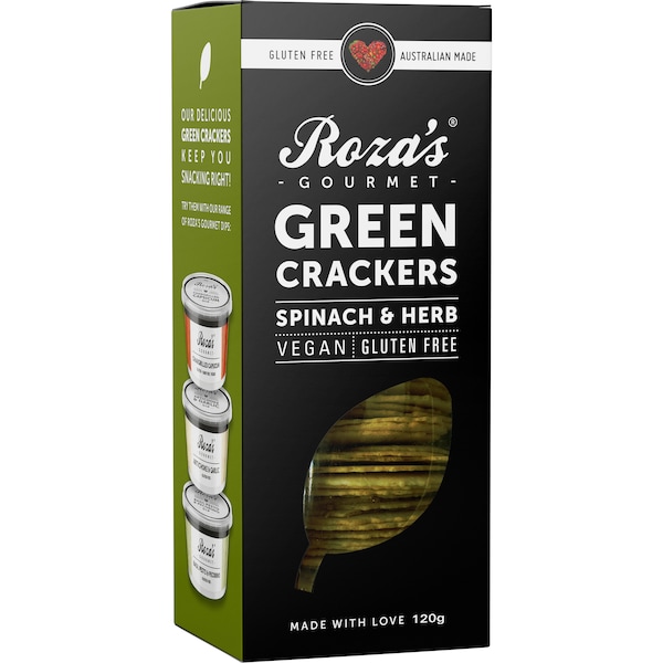 Roza's Green Crackers 120g