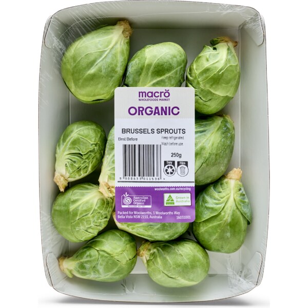 Macro Organic Brussel Sprouts 250g
