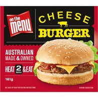 On The Menu Ready to Go Cheese Burger Cheese Burger