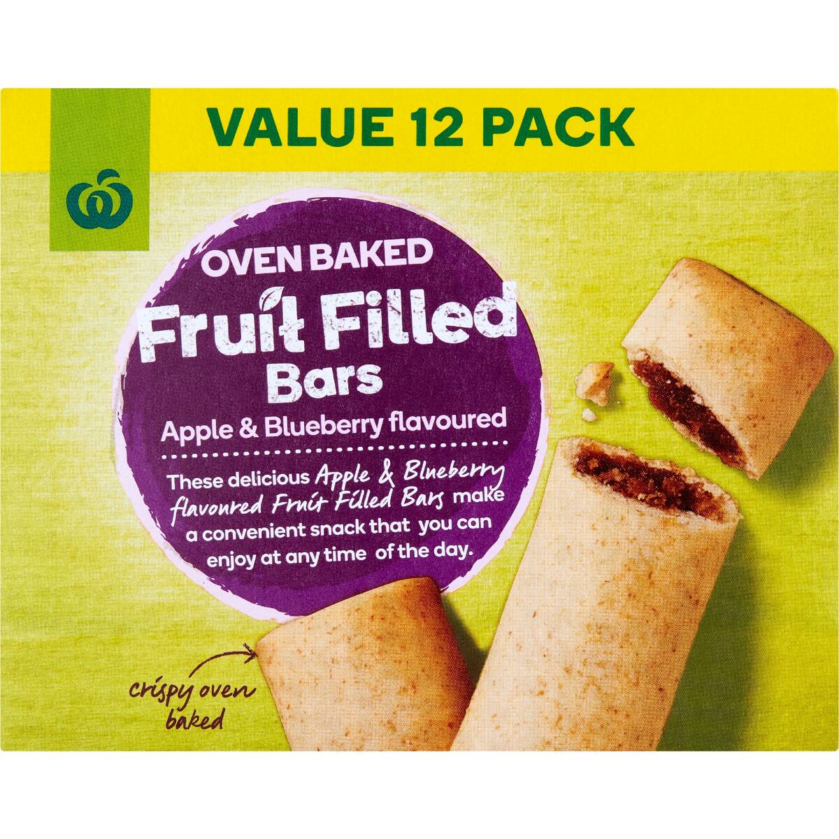 WW Fruit Filled Bars Apple blueberry 450g 12Pk bunch