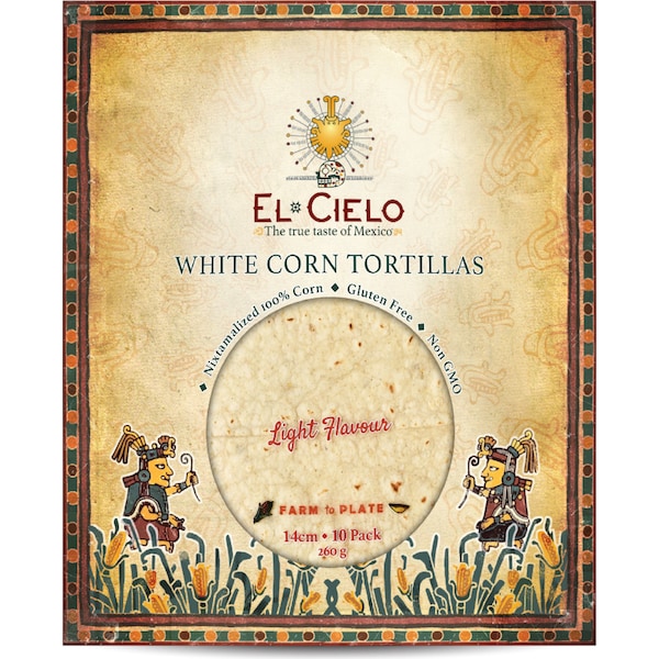 El Cielo White Corn Tortillas Light 10 pack