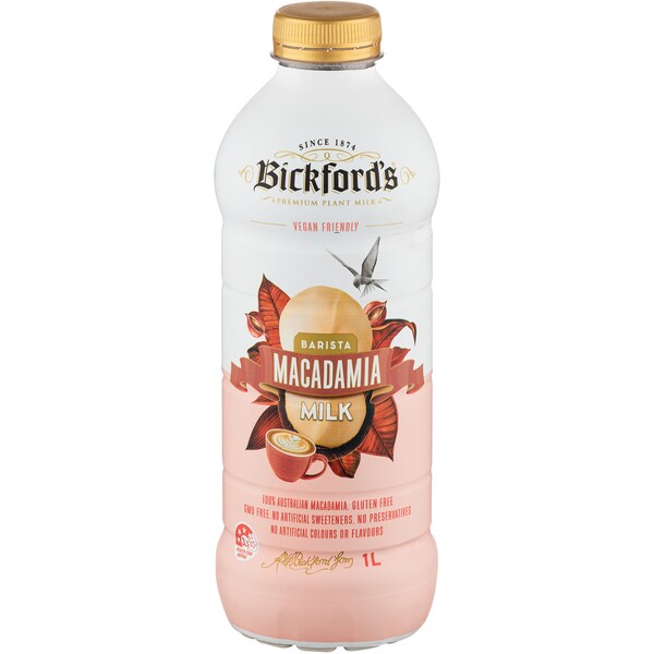 Bickford's Barista Macadamia Milk 1l