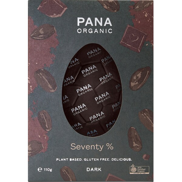 Pana Organic Seventy % Dark Easter Egg 110g