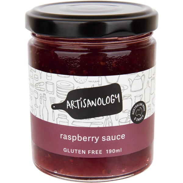 Artisanology Raspberry Sauce Gluten Free 190mL