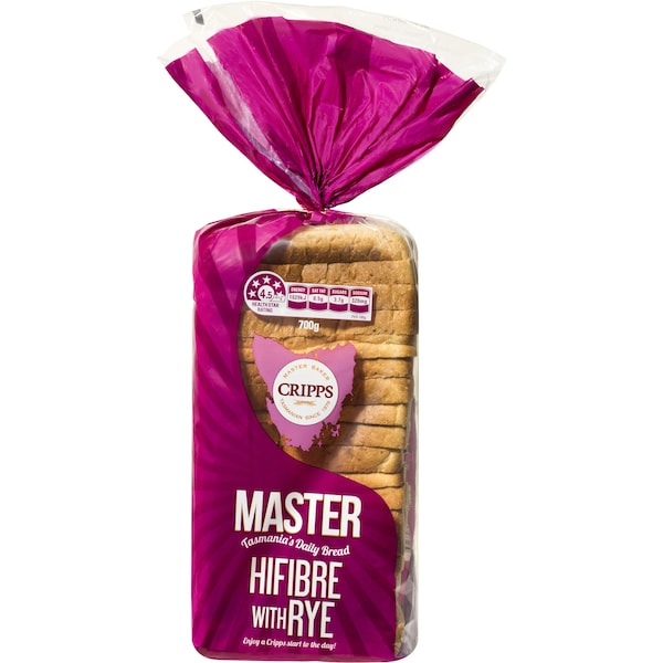 Cripps Master White Hi Fibre Bread 700g
