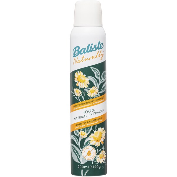 Batiste Plant Powered Dry Shampoo Green Tea & Chamomile 200mL