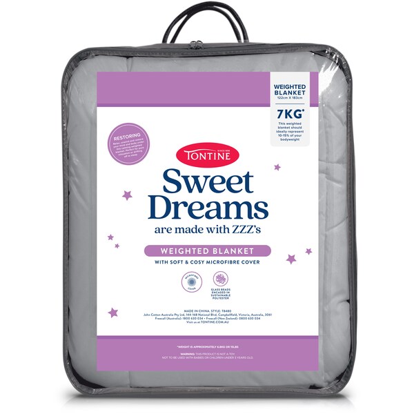 Tontine Sweet Dreams Microfibre Weighted Blanket Each