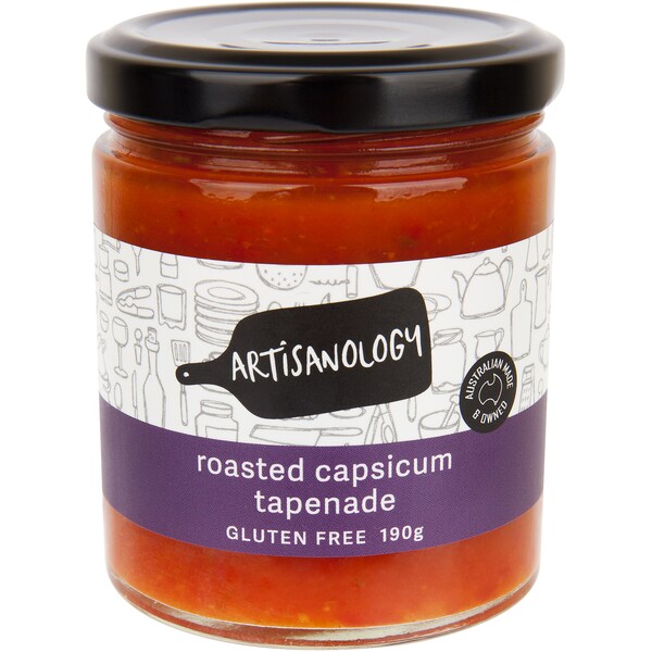 Artisanology Tapenade Capsicum Roasted Gluten Free 190g
