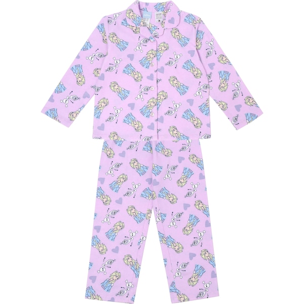 Disney Kids Frozen Flannelette Pyjamas Size 4 Each