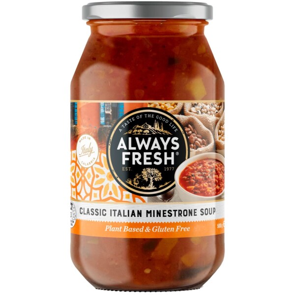 Always Fresh Classic Italian Minestrone Soup 500g