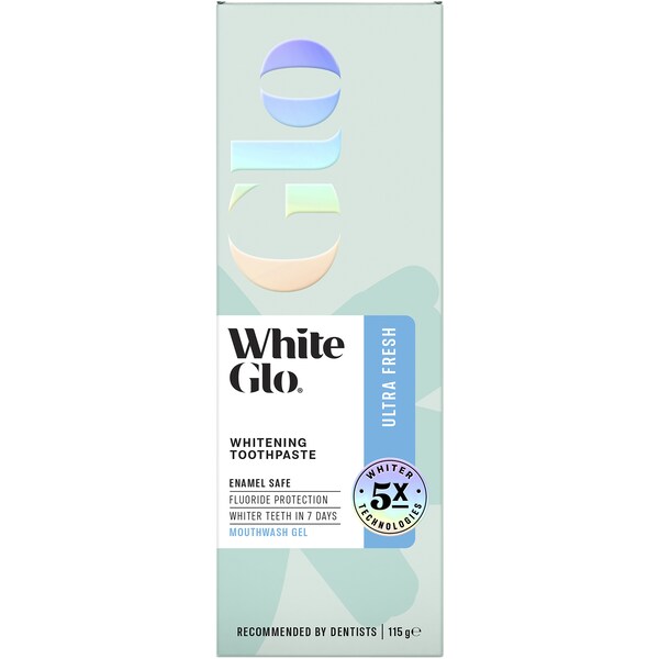 White Glo Whitening Toothpaste Ultra Fresh 115g