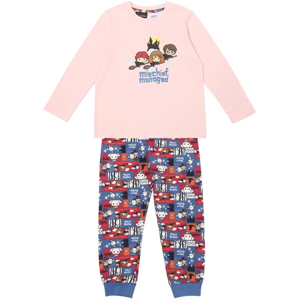 Harry Potter Kids Knit Pink Pyjamas Size 6 Each