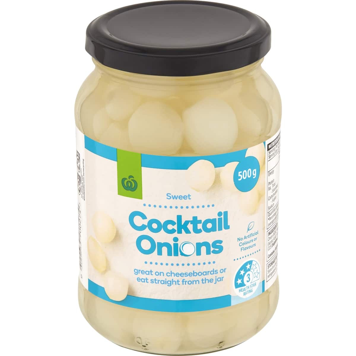 Woolworths Onions Cocktail 500g bunch