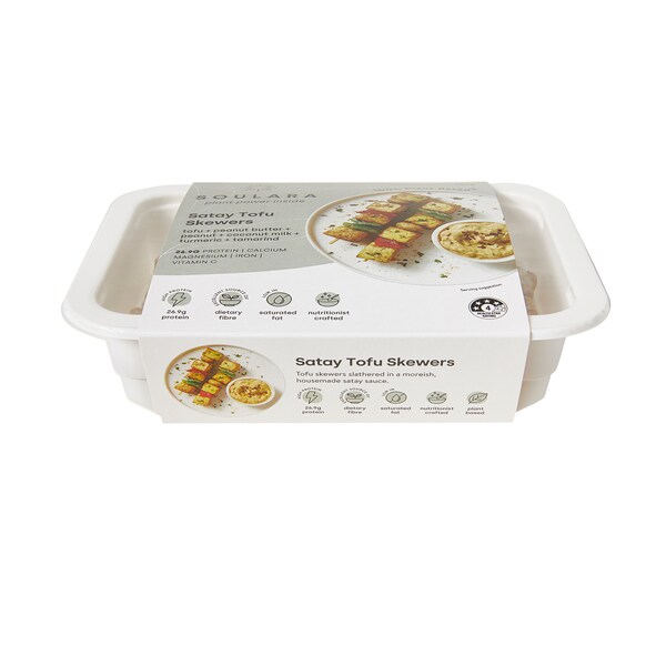 Soulara Plant Based Satay Tofu Skewers 280g