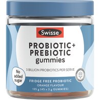 Swisse Probiotic + Prebiotic Gummies For Gut Health