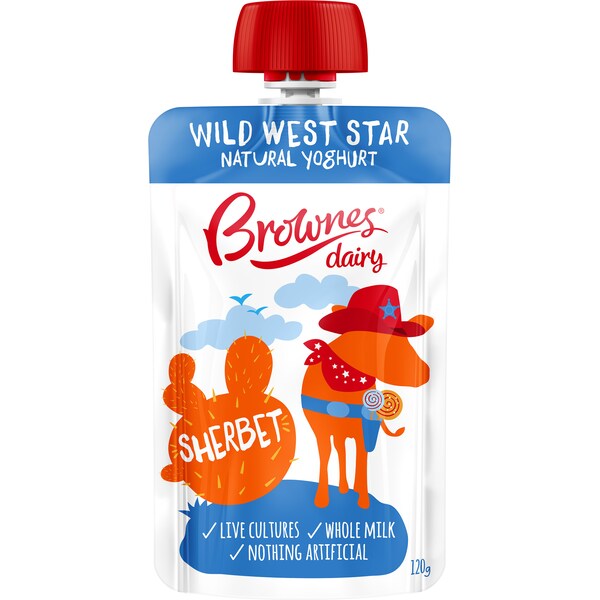 Brownes Yoghurt Pouch Sherbet 120g