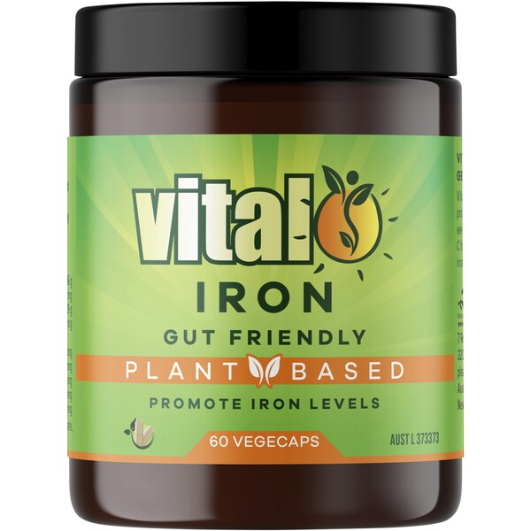 Vital Iron Gut Friendly Vegecaps 60 pack