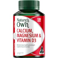 Nature's Own Calcium Magnesium & Vitamin D Tablets For Bone Health