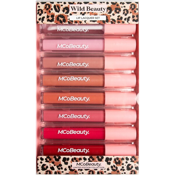 MCoBeauty Wild Beauty Lip Lacquer Set 8 pack