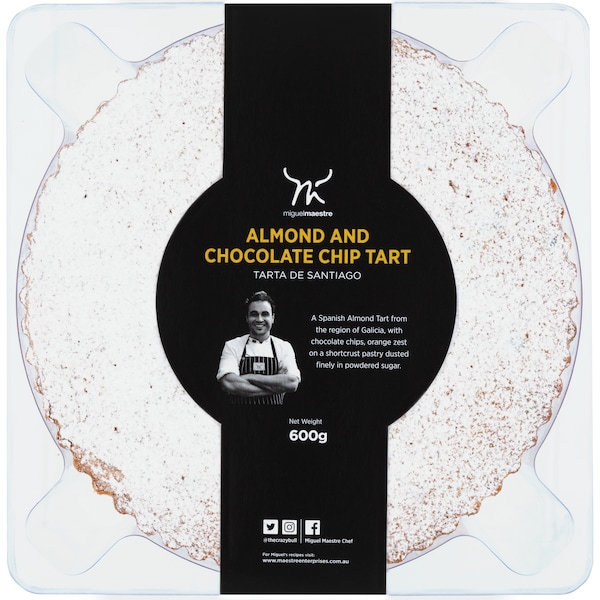 Miguel Maestre Almond & Chocolate Chip Tart 600g
