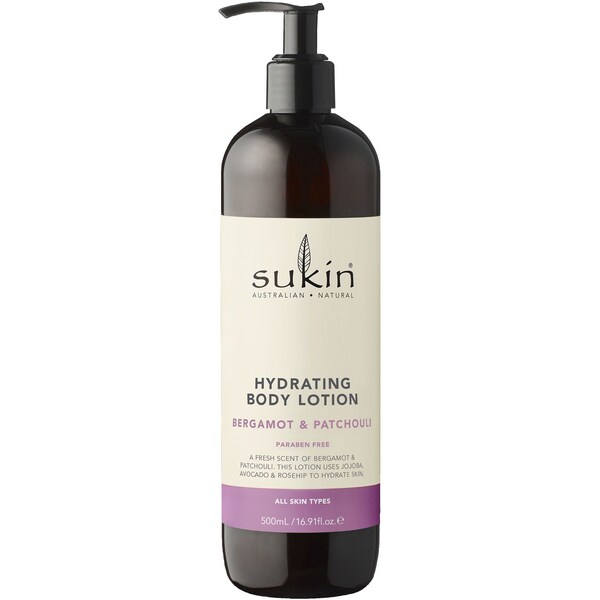 Sukin Body Lotion Bergamot & Patchouli 500mL