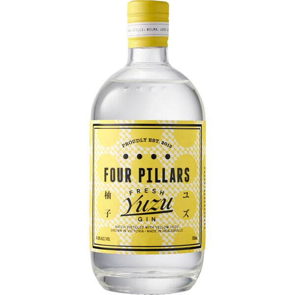Four Pillars Fresh Yuzu Gin Bottle 700mL