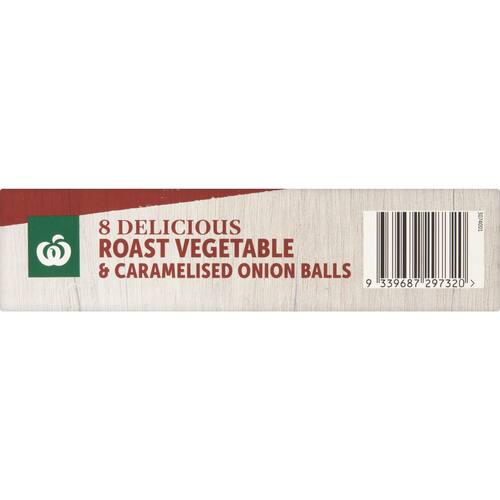Woolworths Roast Vegetable and Caramelised Onion Balls 8 Pack bunch