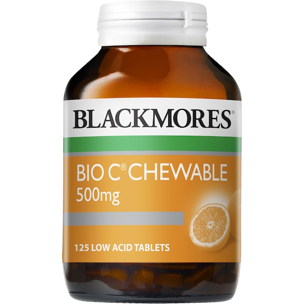 Blackmores Cold Relief Bio c Chewable 500mg 125 Pack