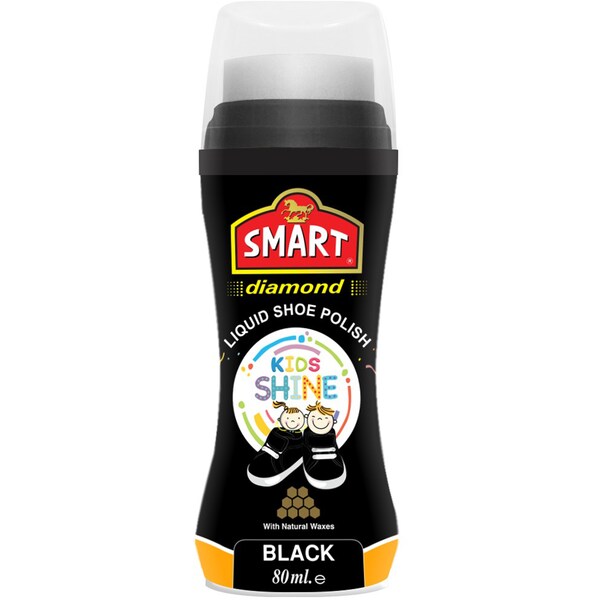 Smart Smart Kids Liquid Shoe Polish Black 80mL