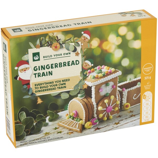 Woolworths Build Your Own Gingerbread Train 325g