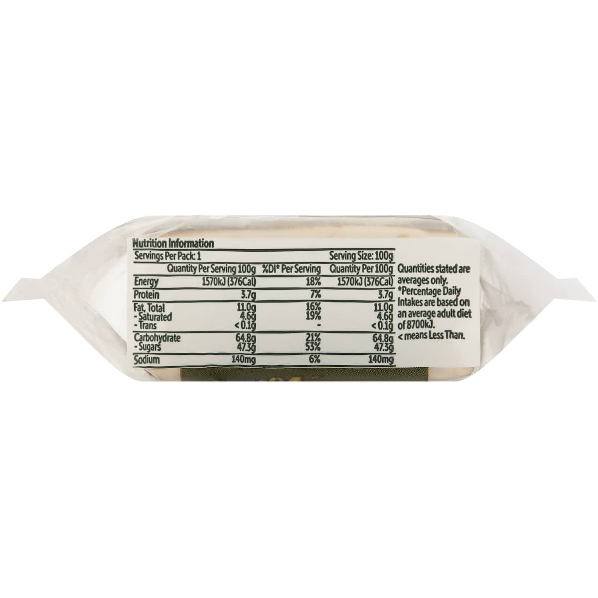 Woolworths Festive Iced Fruit Cake 100g bunch