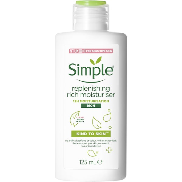 Simple Kind To Skin Rich Moisturiser Replenishing 125mL