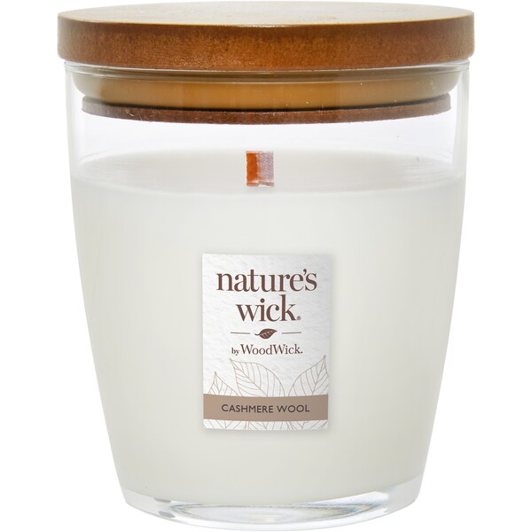 Woodwick Nature's Wick Scented Candle Cashmere Wool each