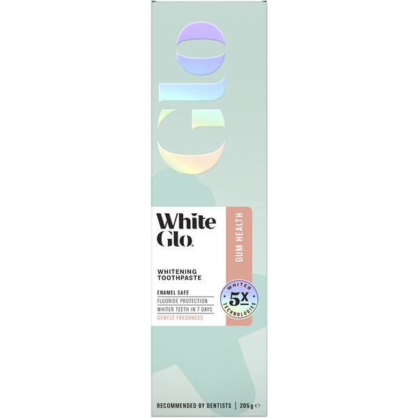 White Glo Whitening Toothpaste Gum Health 205g