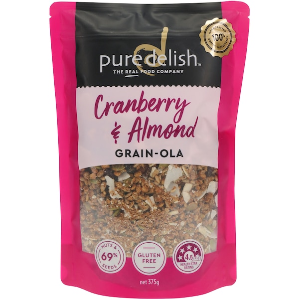 Pure Delish Cranberry & Almond Grain-ola 375g