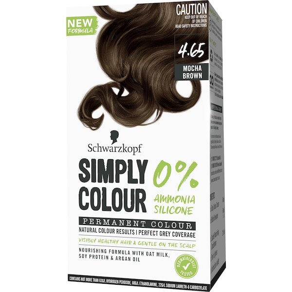 Schwarzkopf Simply Colour 4.65 Mocha Brown Permanent Colour each