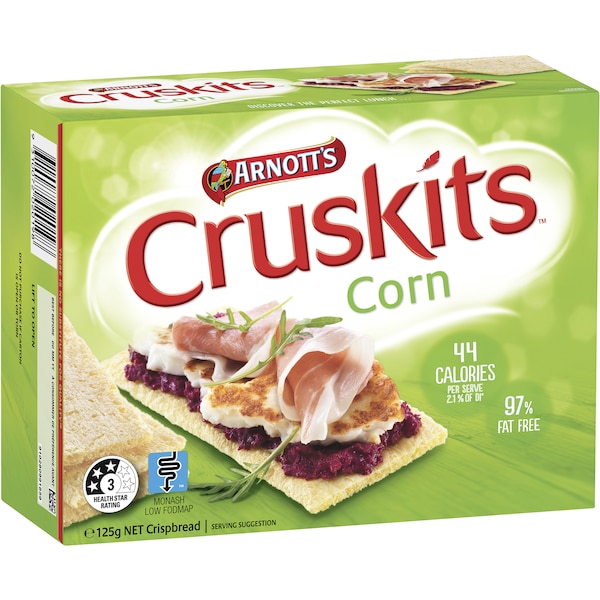 Arnott's Cruskits Crispbreads Corn 125g