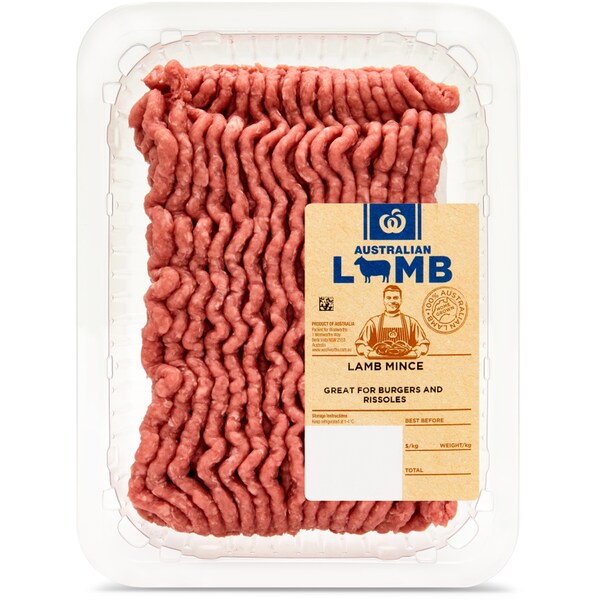 Woolworths Australian Lamb Mince Min. 500g