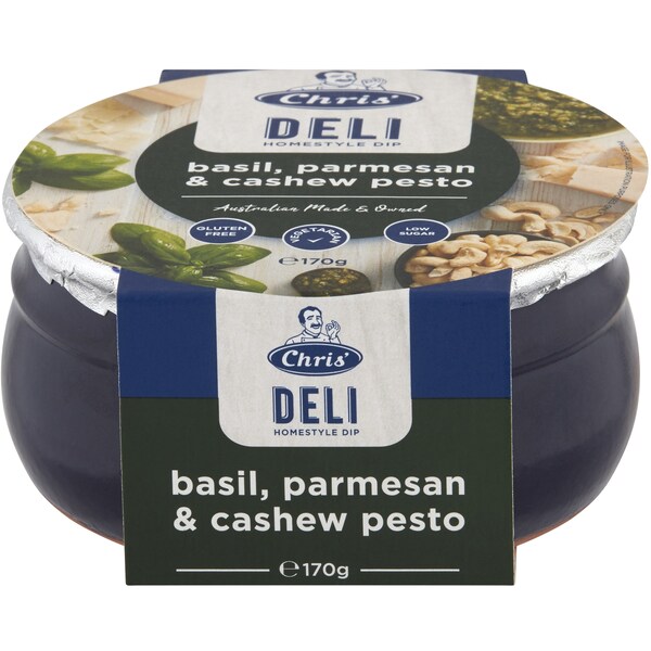 Chris' Deli Dip Basil Pesto 170g