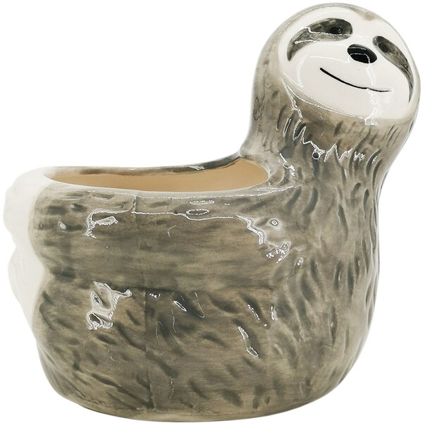 Woolworths Sloth Planter Grey Each