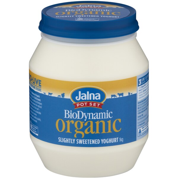 Jalna Biodynamic Organic Yoghurt Sweetened 1kg