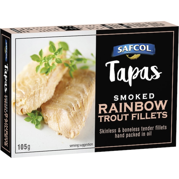 Safcol Tapas Smoked Rainbow Trout Fillets 105g