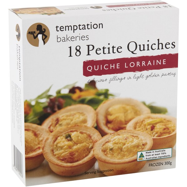 Temptation Bakeries Quiche Petite Lorraine 300g