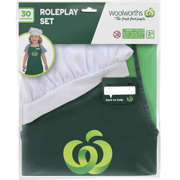 Woolworths Shopkeeper Role Play Dress Up Set Each