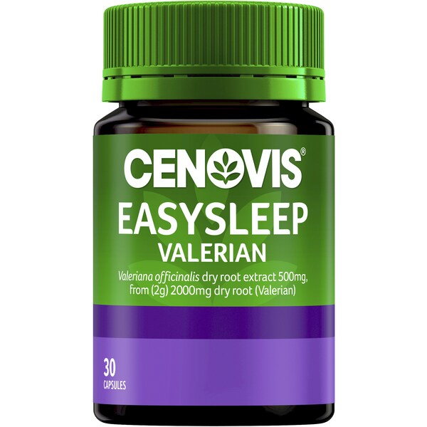Cenovis Easy Sleep Valerian 2000mg Capsules For Restless Sleeping 30 pack