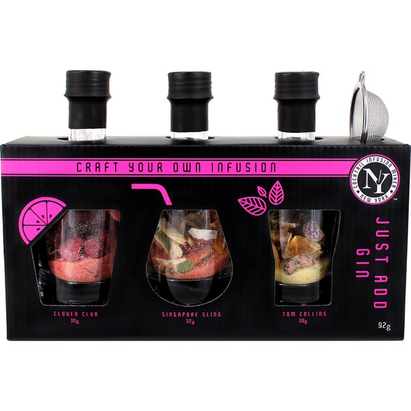 NY Cocktails Sampler Pack- Clover Club Singapore Sling Tom Collins 92g