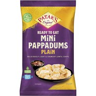 Patak's Ready To Eat Pappadums Mini Plain Original