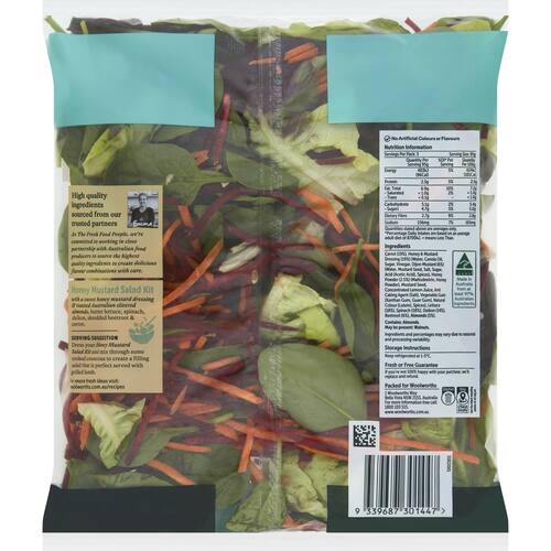 Woolworths Honey Mustard Salad Kit 285g bunch
